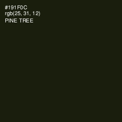 #191F0C - Pine Tree Color Image